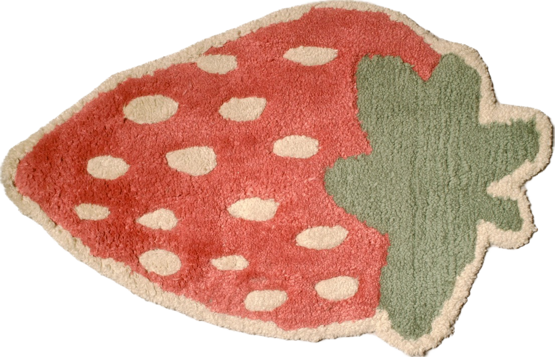 Pink Strawberry Rug